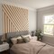 Ekena Millwork 48H x 1/4T Adjustable Wood Slat Wall Panel Kit w/ 4W Slats, Hickory contains 11 Slats SWW55X48X0250HI - alternate 3